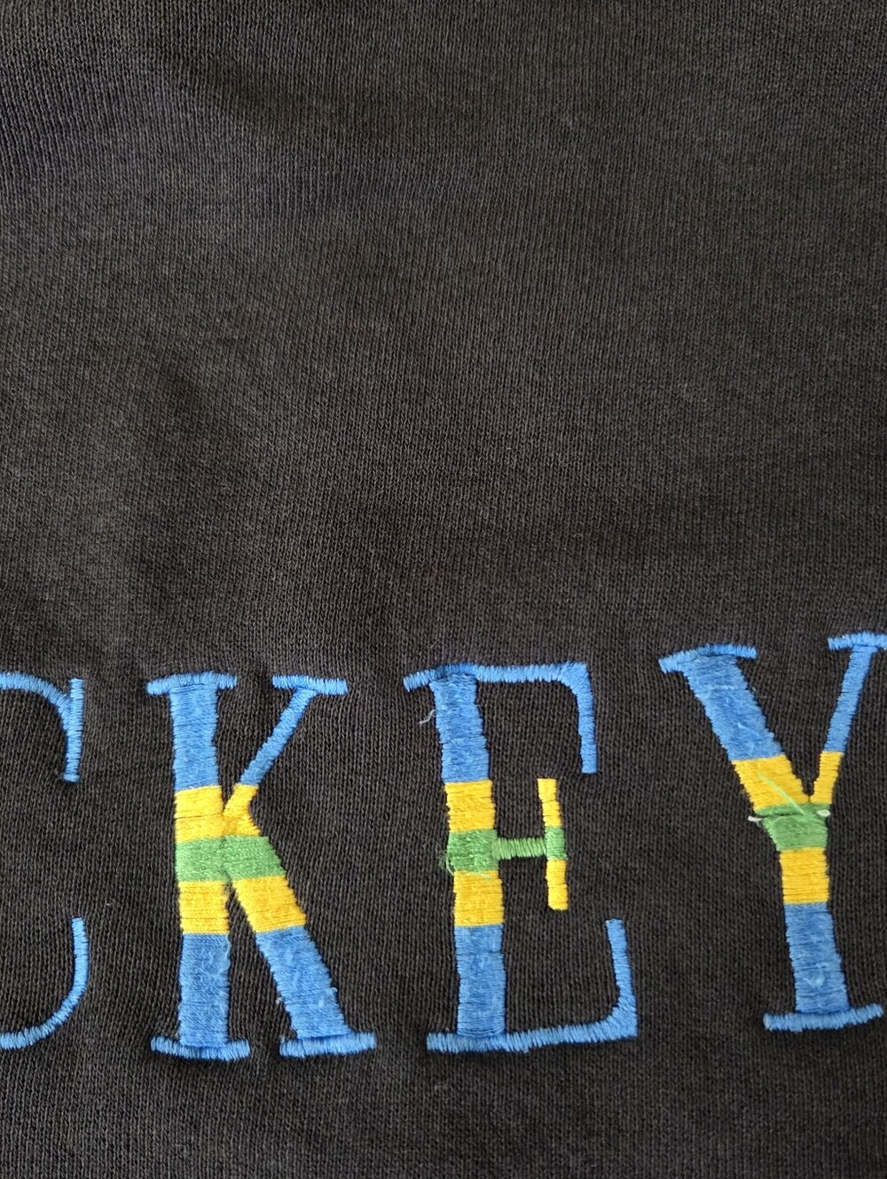 Mickey & Co Vintage 90s Mickey Mouse Black Crewneck Sweatshirt sz XL Disney USA - Picture 5 of 14